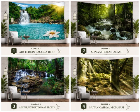 Pilihan motif backdrop pemandangan